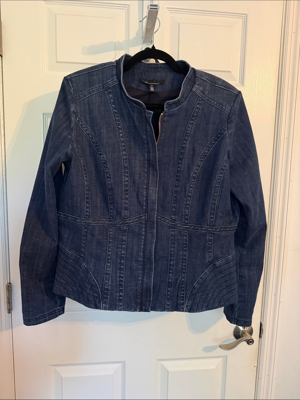 White House Black Market Women’s Dark Blue Denim Jacket